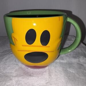 Disney Parks Mouse Ware Pluto Face 3D Ceramic Mug Mickey Mouse Dog EUC